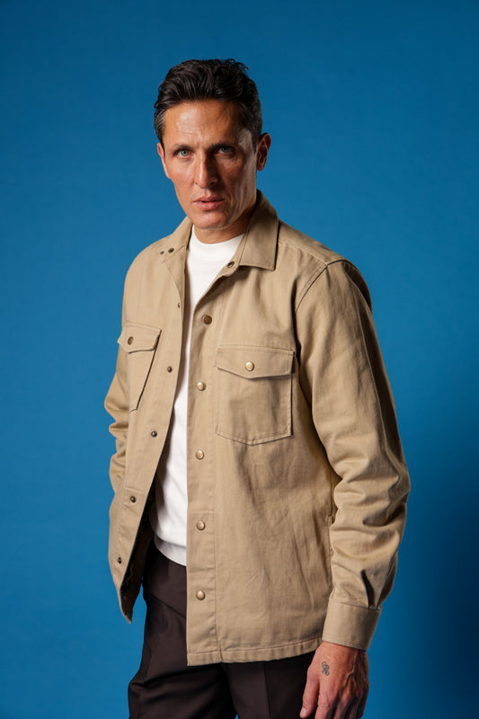 Cotton Overshirt With Two Front Pockets