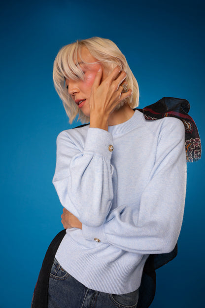 Jumper With Pearl Button