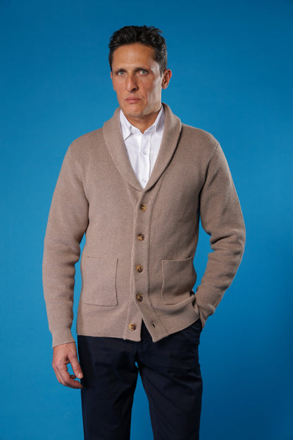 Col Shawl Cotton Cardigan
