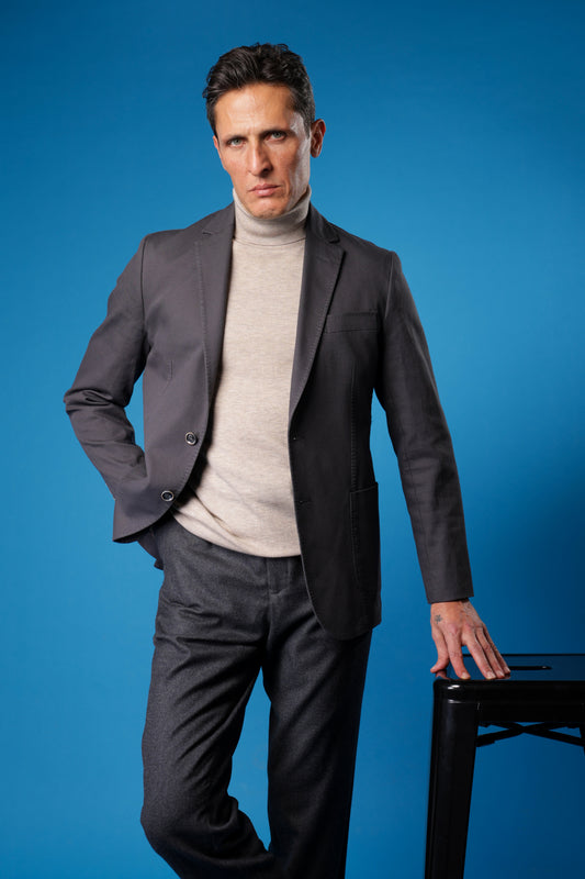 Blazer Cotton Washed Deconstructed