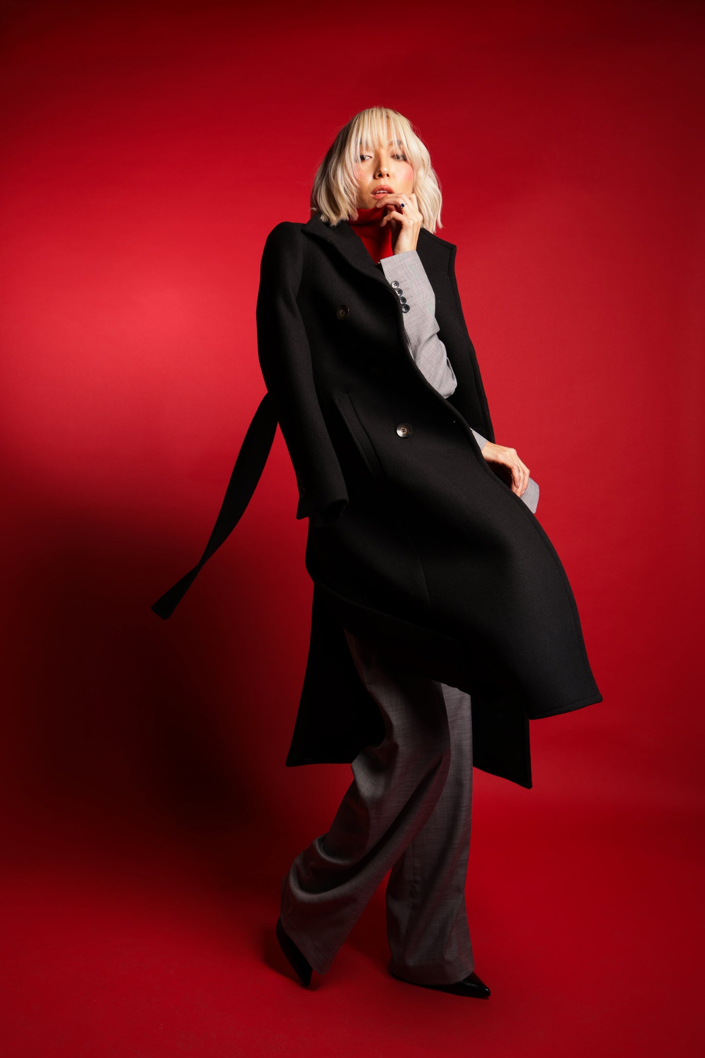 Long Double Breasted Coat