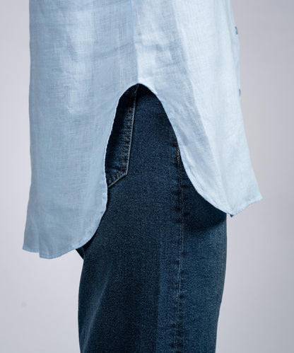 Long Sleeves Shirt With Round Side Slits