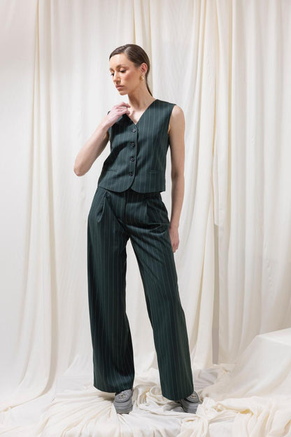 Waistcoat Featuring 4 Front Buttons and Back Belt