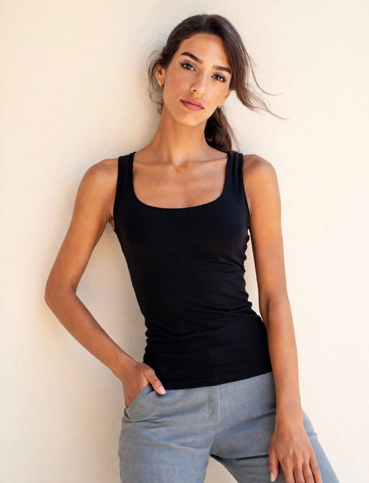 Basic Wide Straps Top