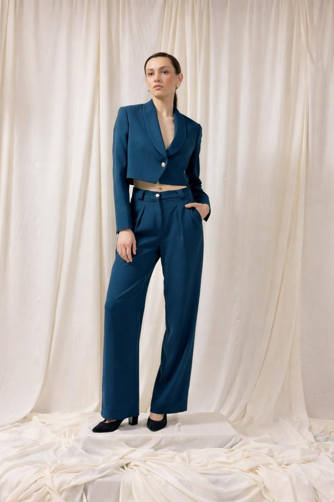 Box Pleated Trousers