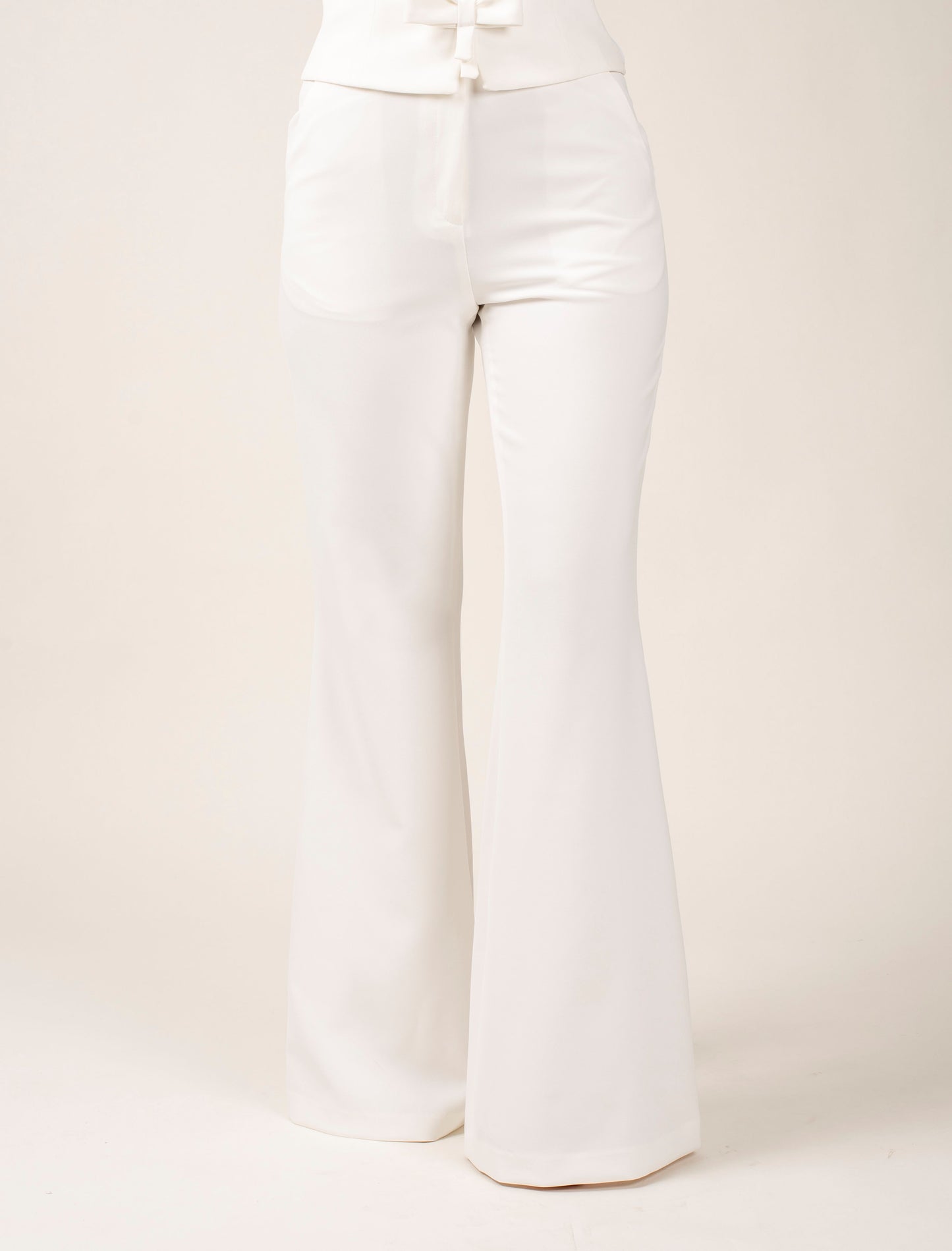 Flared High Waist Trousers