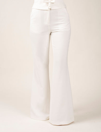Flared High Waist Trousers