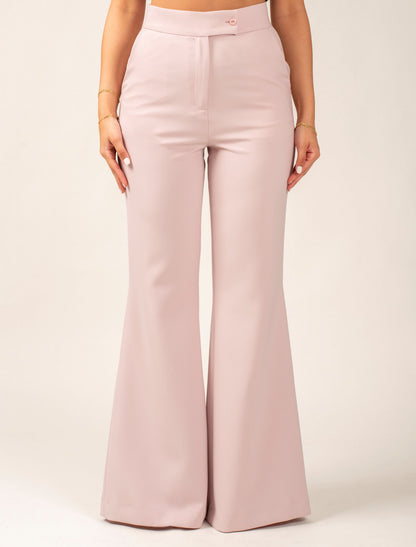 Flared High Waist Trousers