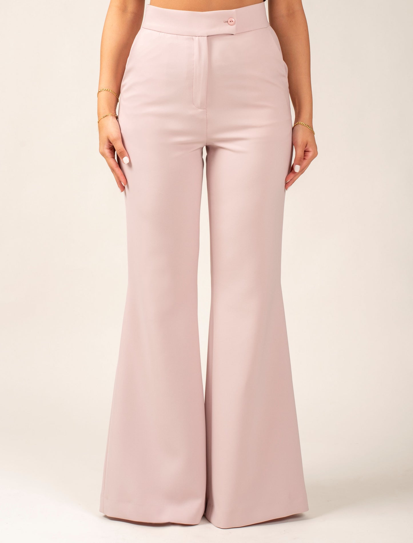 Flared High Waist Trousers