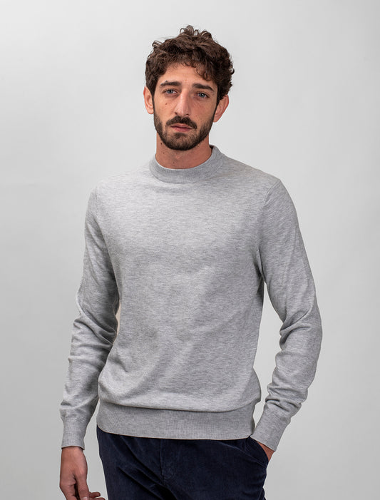 Men Wool Blend Round Neck