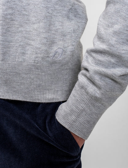 Men Wool Blend Round Neck