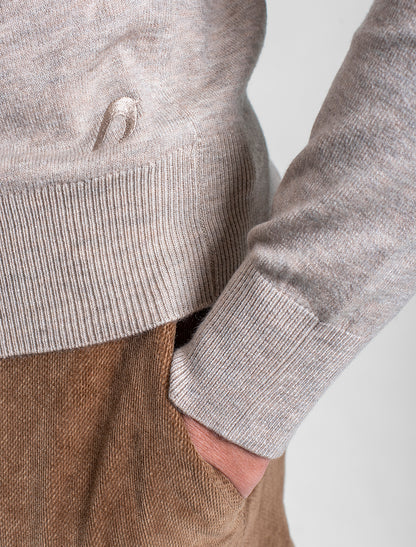 Men Wool Blend Round Neck