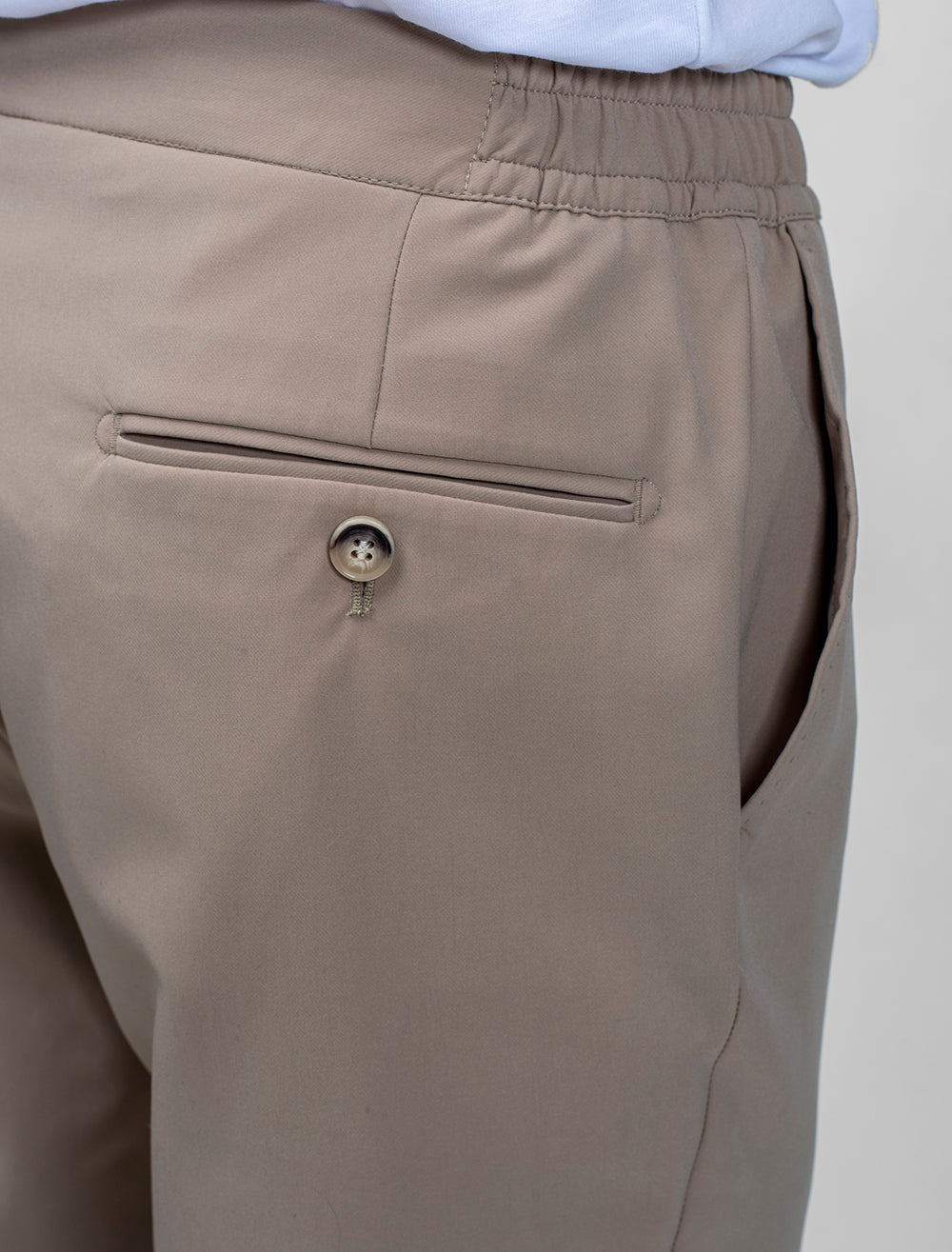Chino With Elastic Waistband
