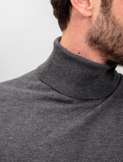 Men Wool Blend Turtle Neck