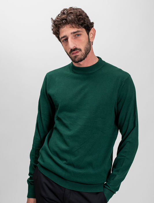 Men Wool Blend Round Neck