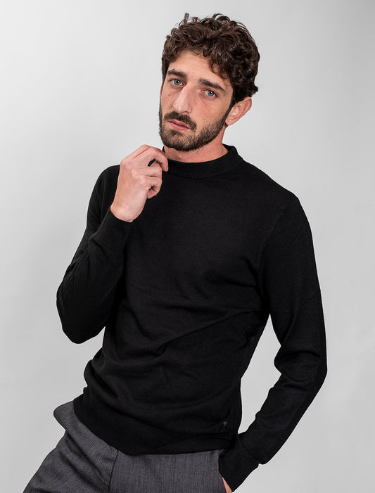 Men Wool Blend Round Neck