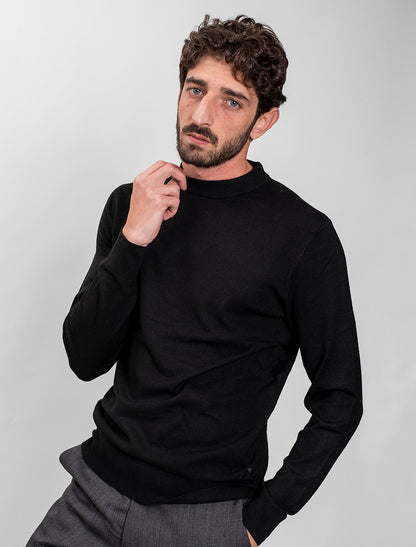 Men Wool Blend Round Neck
