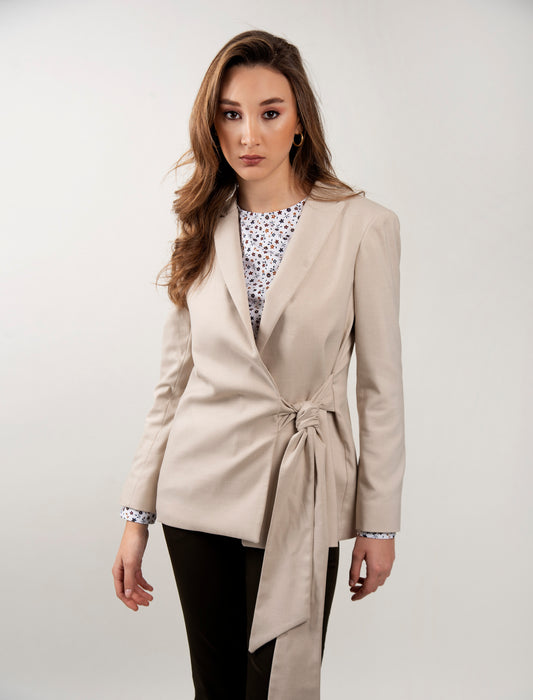 Women Jacket 0B, 0V With Front Tie