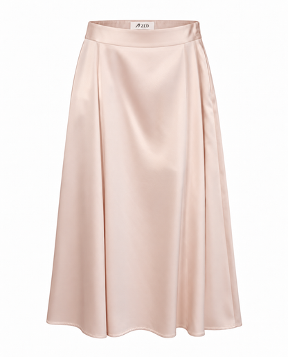 Flared Skirt With Elongated Cuts