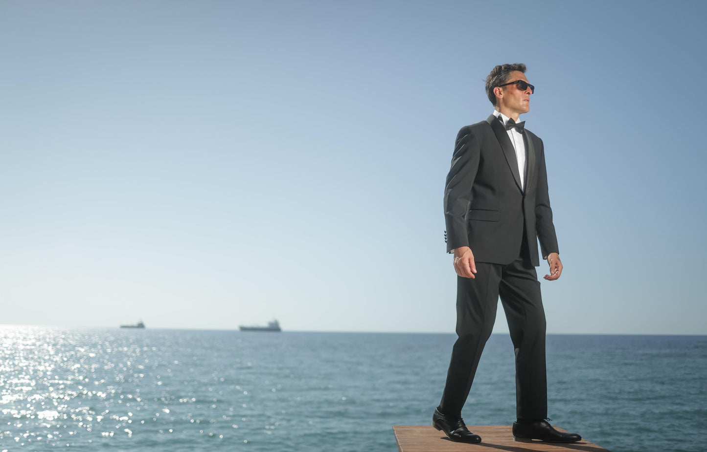 Blazer Suit Col Shawl Stretch Wool Tuxedo