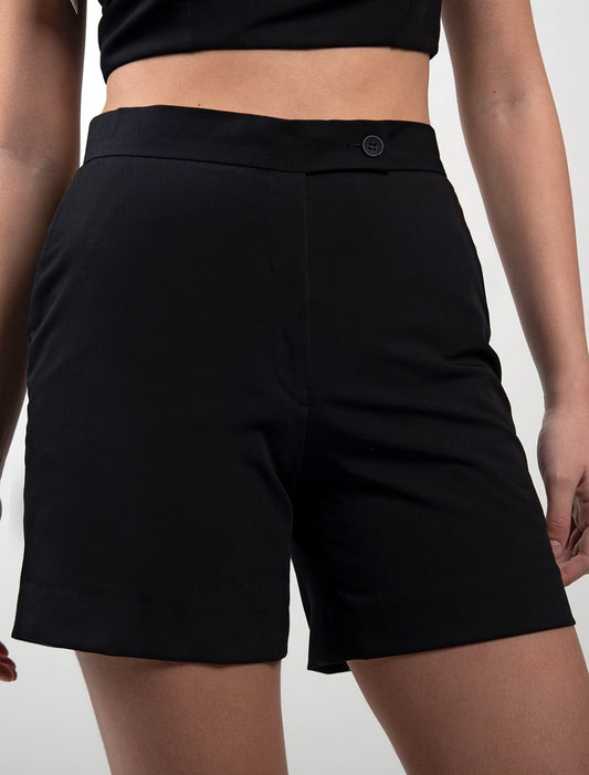 Women Short Classic With Button Tab
