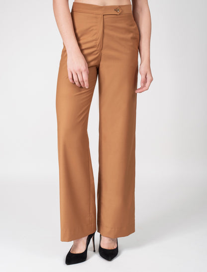 Women Trousers High Waist Flowing Wide Leg