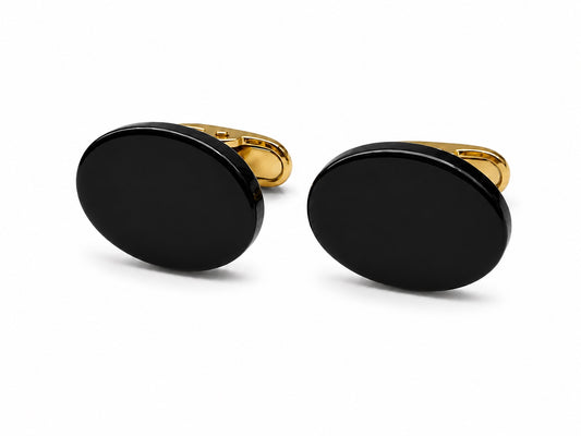 Flat Stone Cufflinks