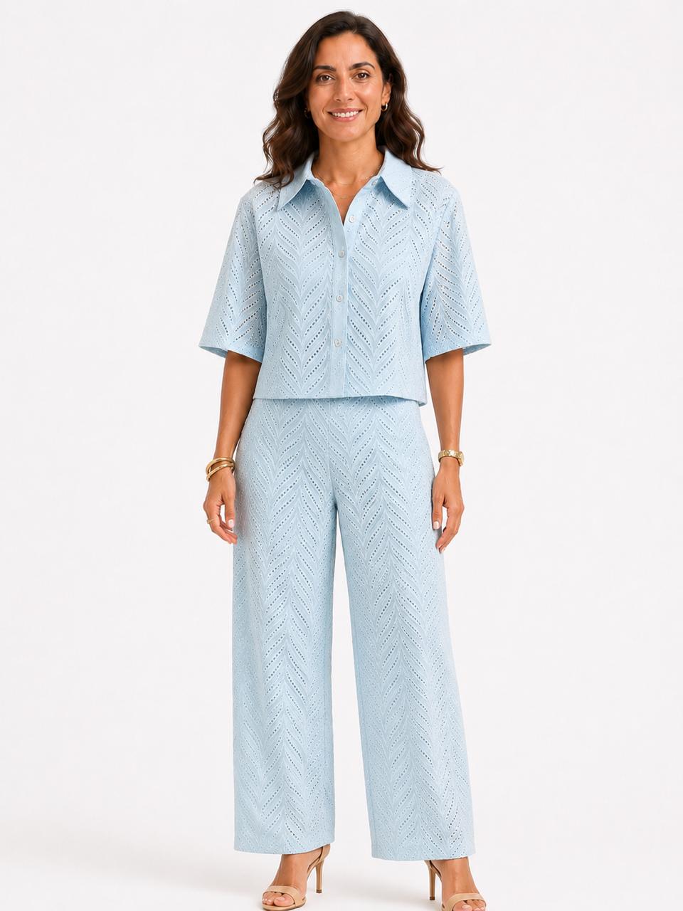 Openwork Trousers With Waistband