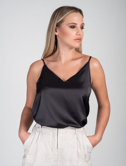 Women Top Sleevless Thin Straps Flowing Design