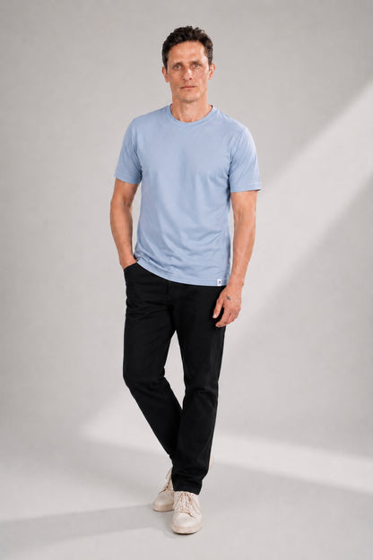 Round Neck Pique Cotton