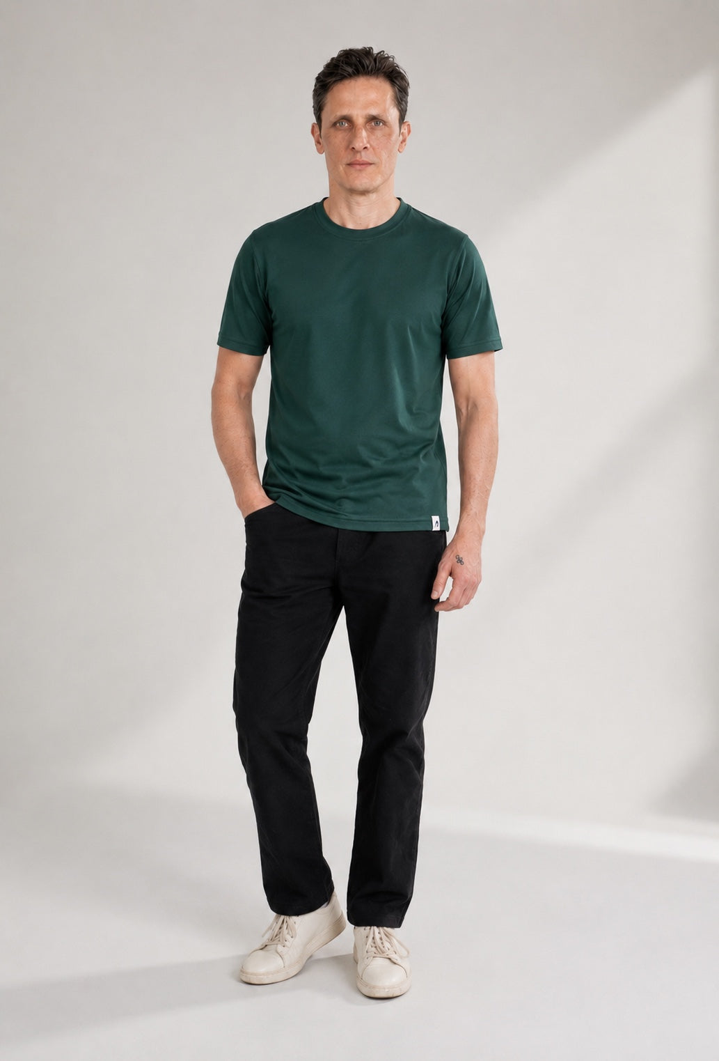 Round Neck Pique Cotton