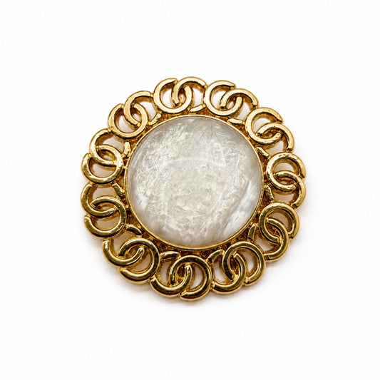 Gold Pin With Pearl Detail