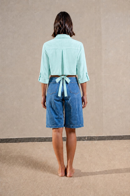Bowed Flowy Shirt