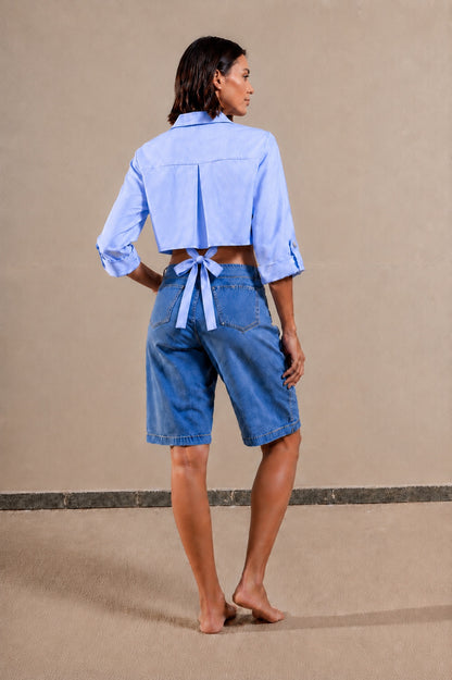 Bowed Flowy Shirt