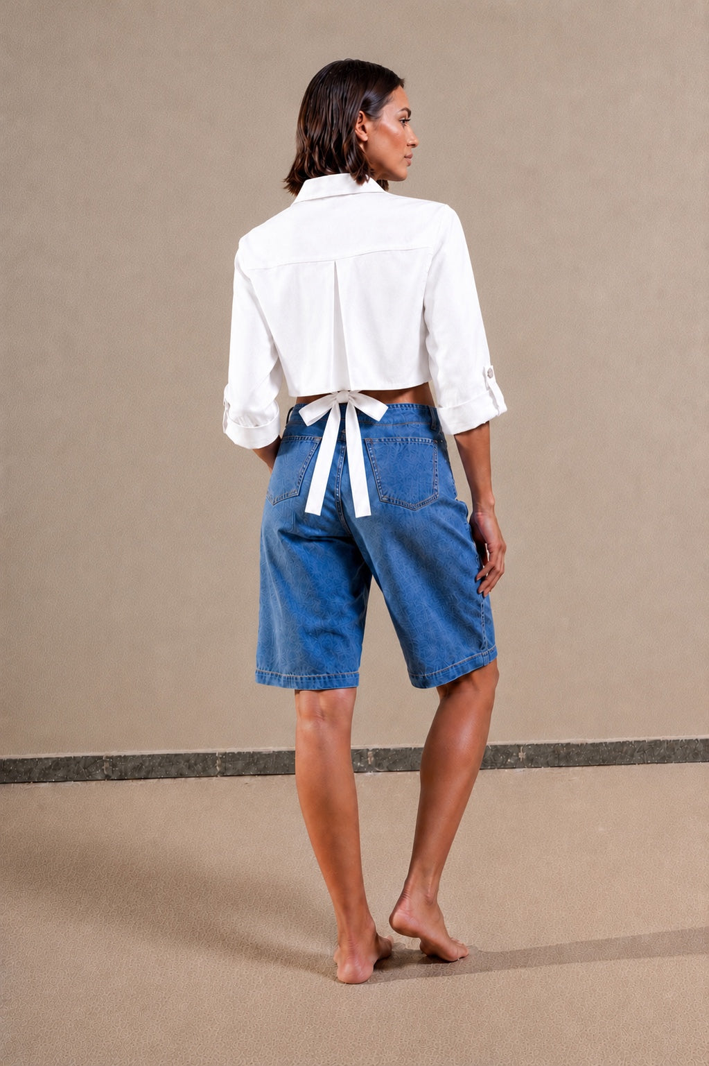 Bowed Flowy Shirt