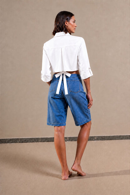 Bowed Flowy Shirt