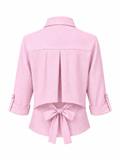 Bowed Flowy Shirt