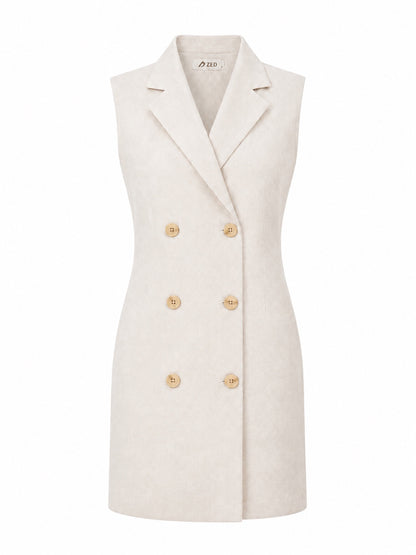 Sleeveless Blazer Dress