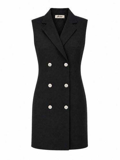 Sleeveless Blazer Dress
