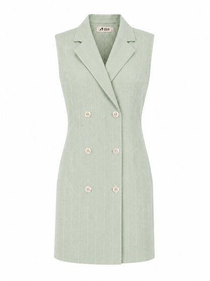 Sleeveless Blazer Dress