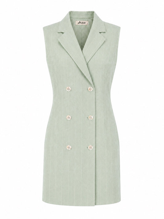 Sleeveless Blazer Dress