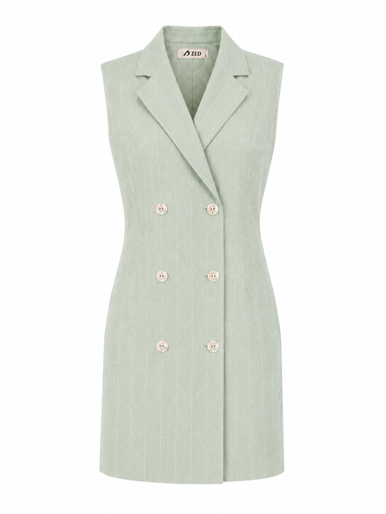 Sleeveless Blazer Dress