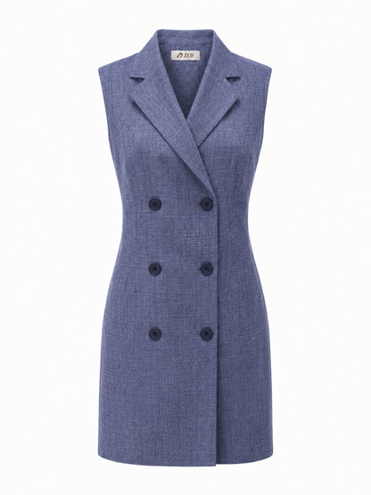 Sleeveless Blazer Dress