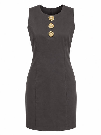 Classic Dress With Special Buttons