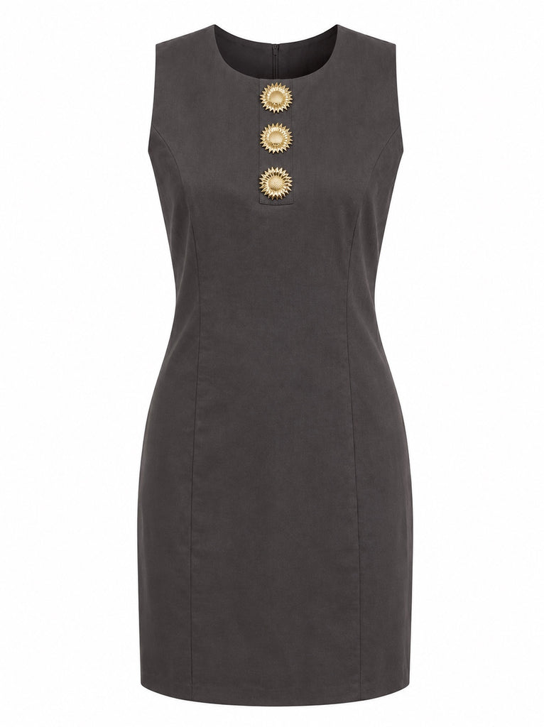 Classic Dress With Special Buttons