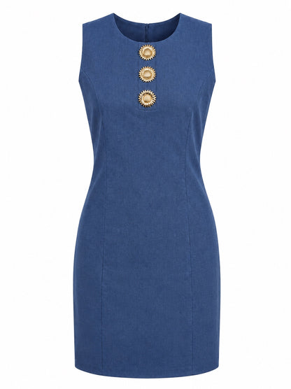 Classic Dress With Special Buttons