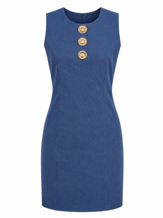 Classic Dress With Special Buttons