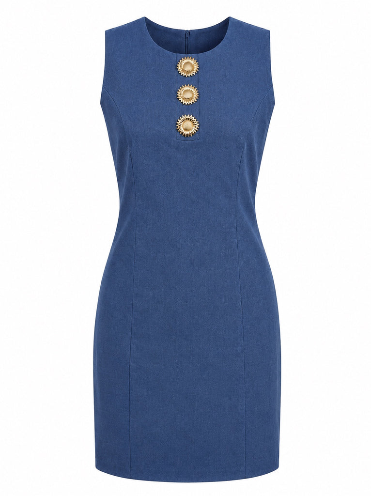 Classic Dress With Special Buttons