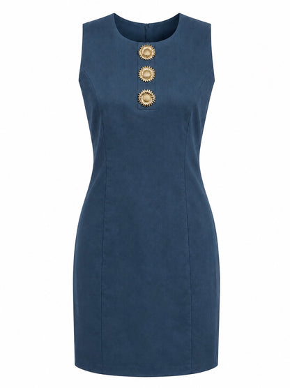 Classic Dress With Special Buttons