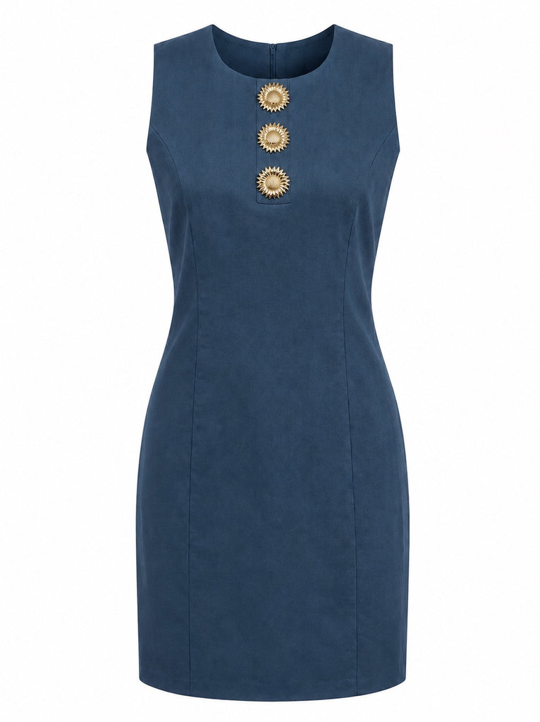 Classic Dress With Special Buttons